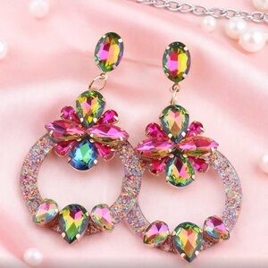 ✨NEW Colorful Crystal Drop Earrings
